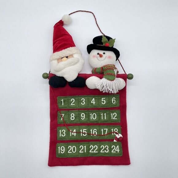 Christmas Santa Snowman Countdown Advent Calendar Prima Creations Holiday Decor - Picture 1 of 5